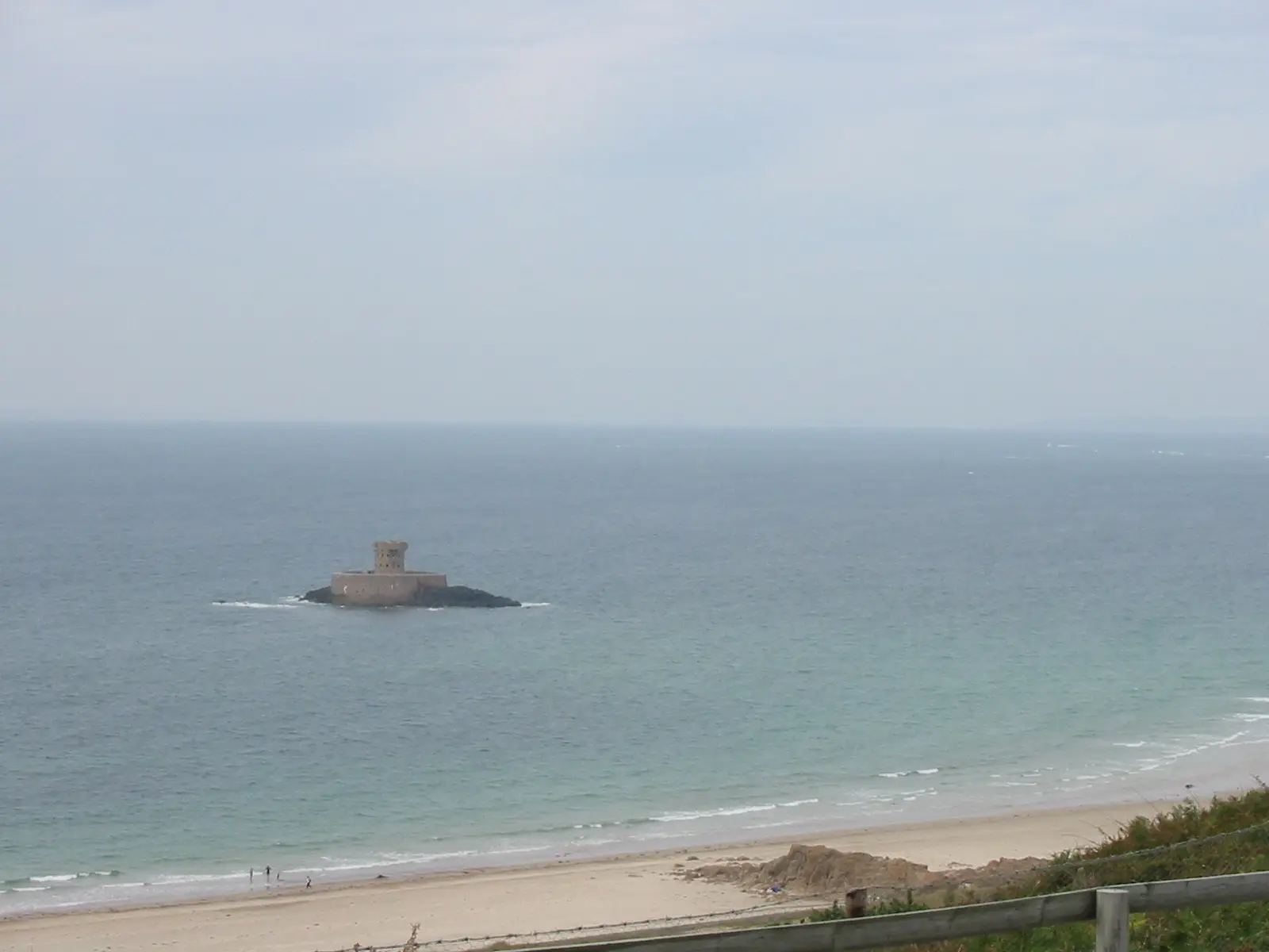 La Rocco Tower offshore in St Ouen's Bay